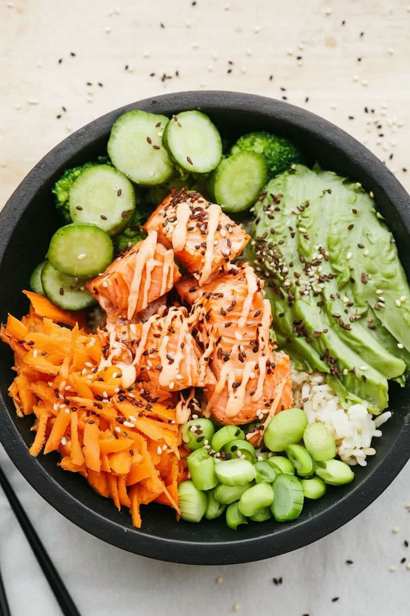 15-Minute Salmon Bowls