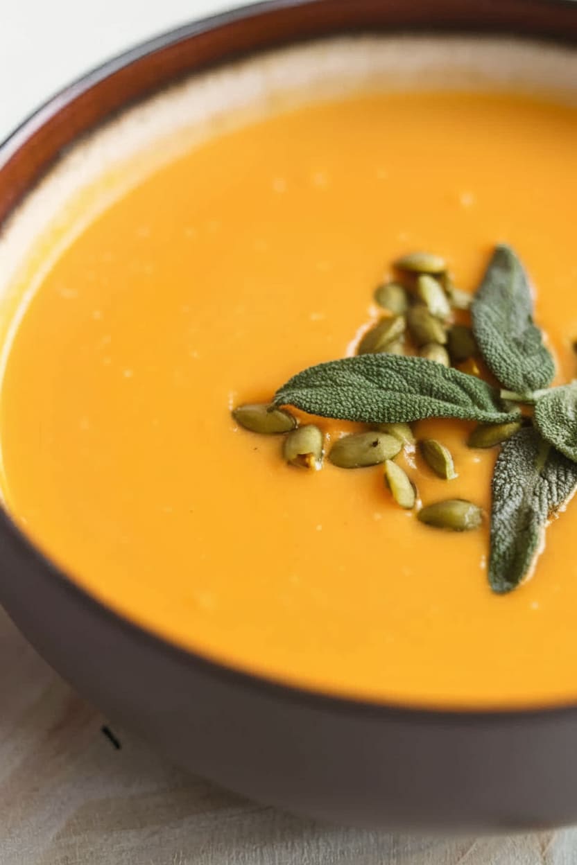 Butternut Squash Soup with Sage