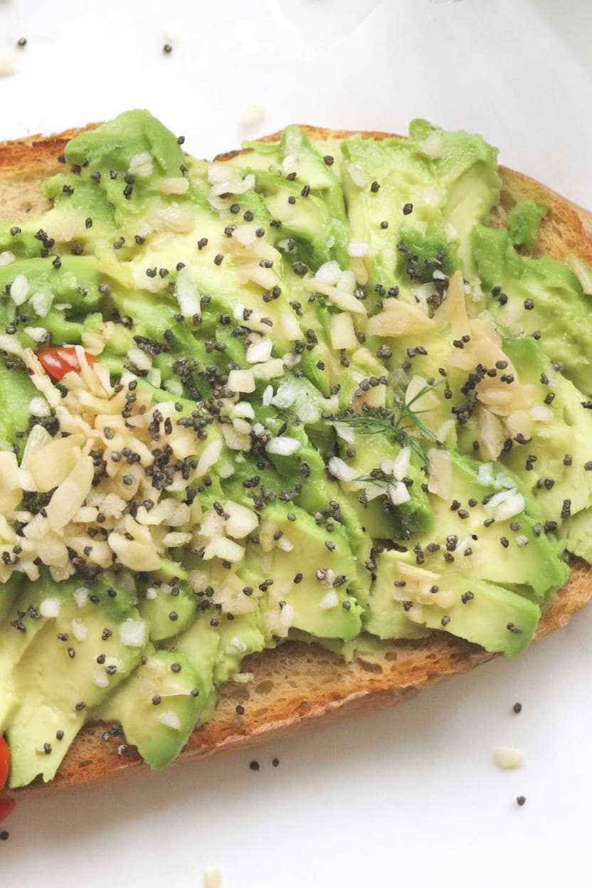 Avocado Toast with Everything Bagel Seasoning