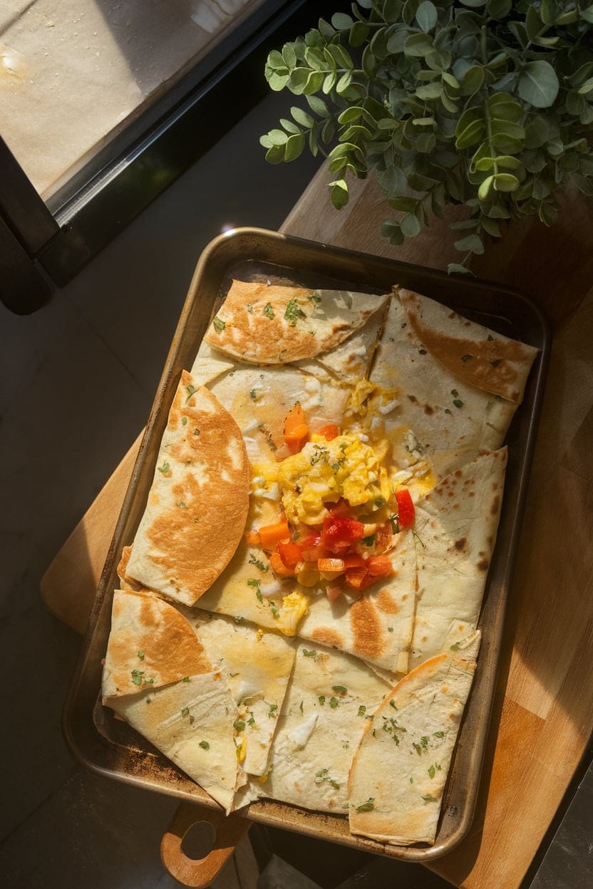 Sheet Pan Breakfast Quesadillas