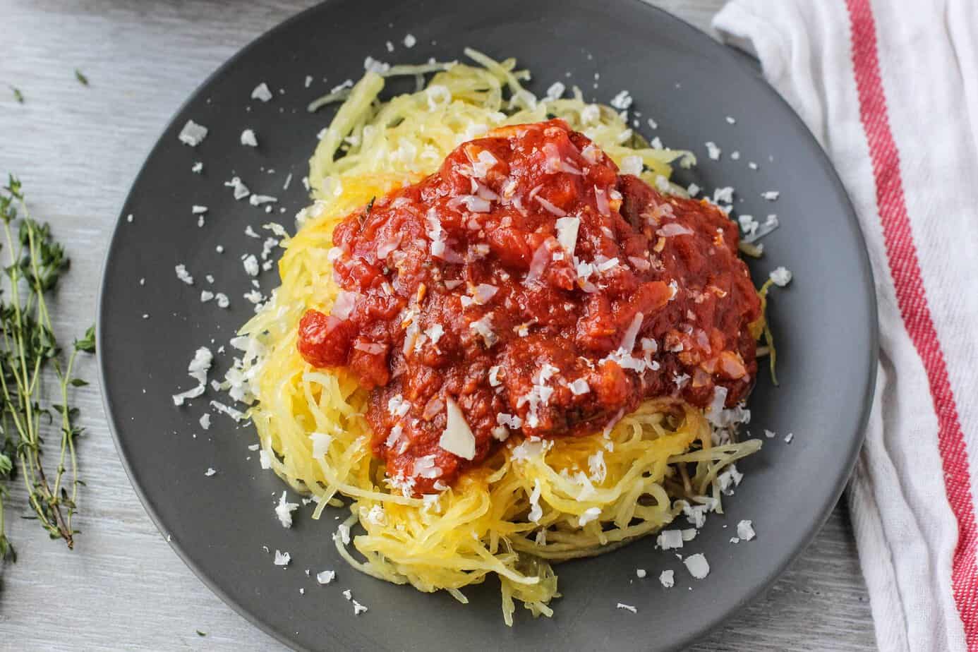 Spaghetti Squash with Marinara Recipe