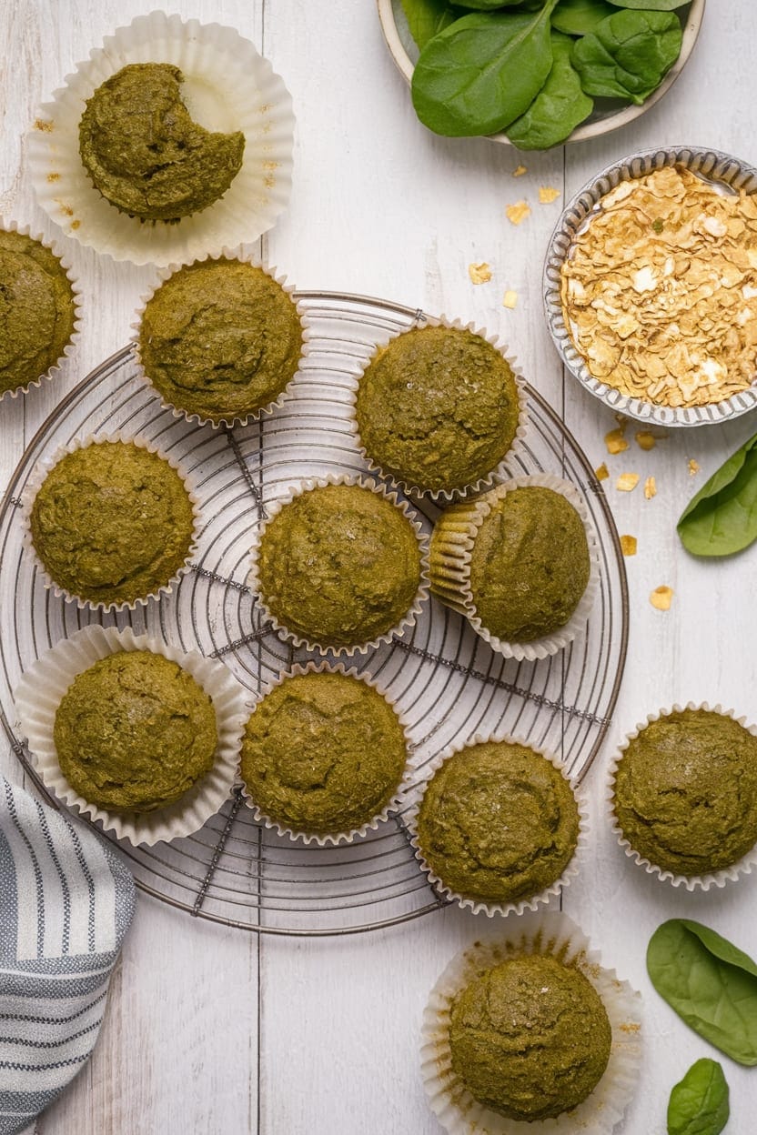 Oatmeal Green Smoothie Muffins