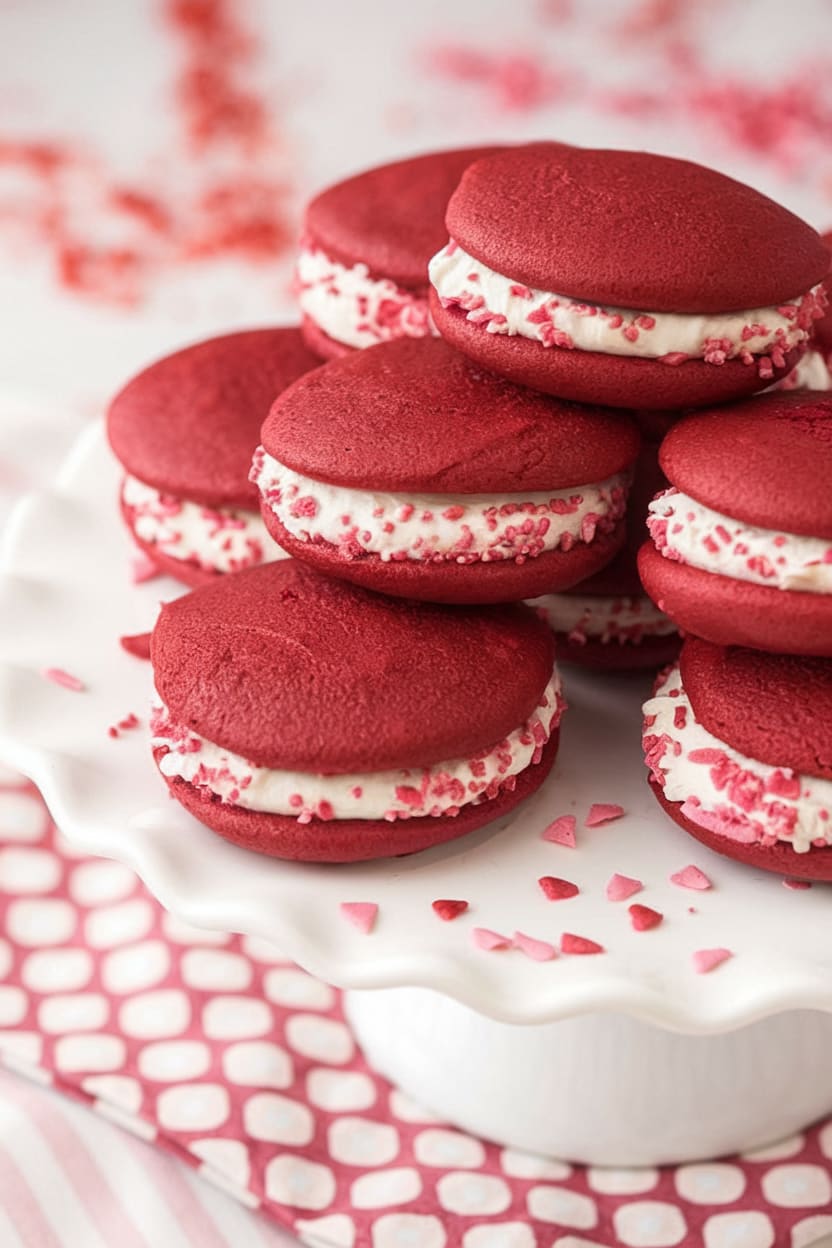 Red Velvet Whoopie Pies