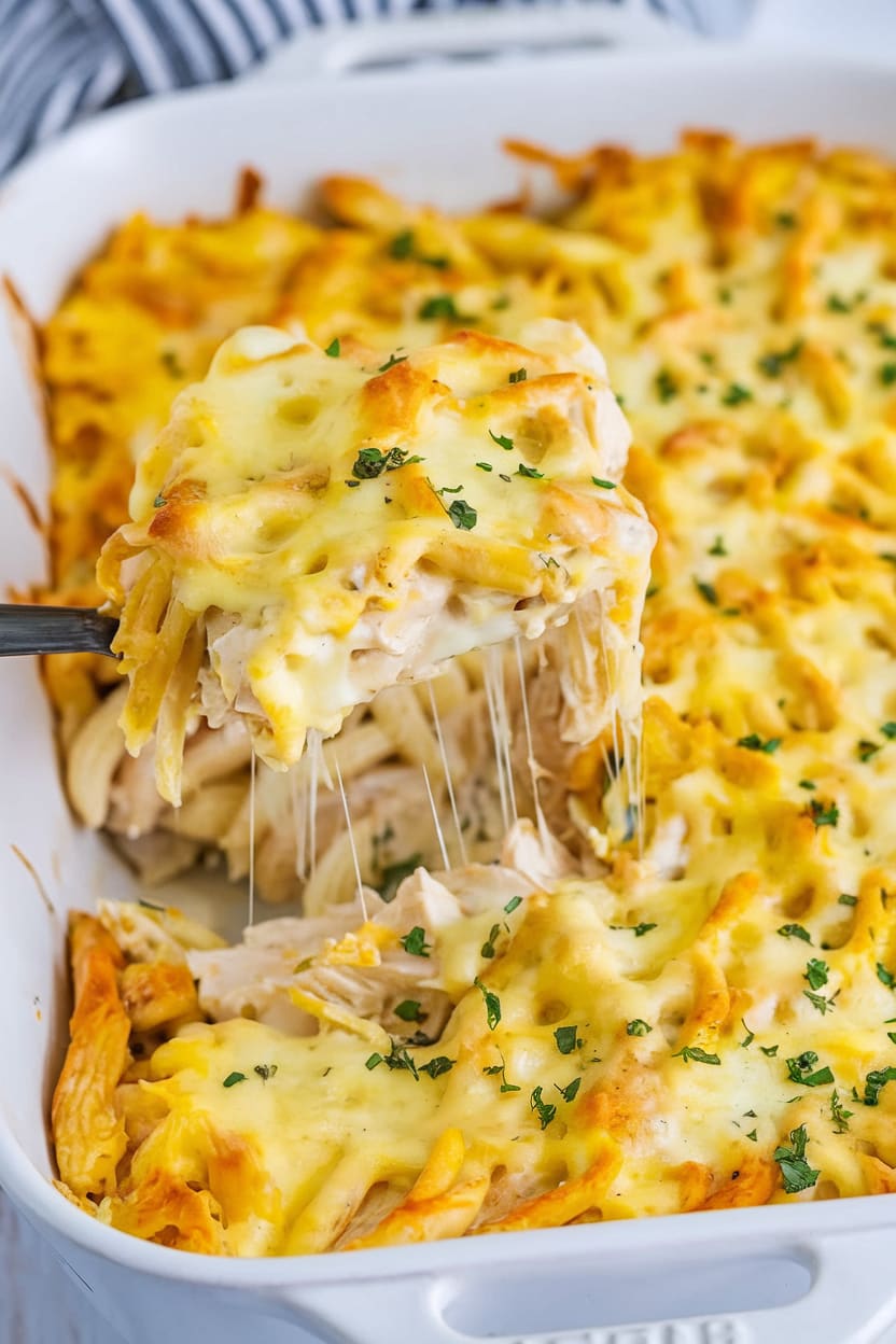 Chicken Alfredo Casserole