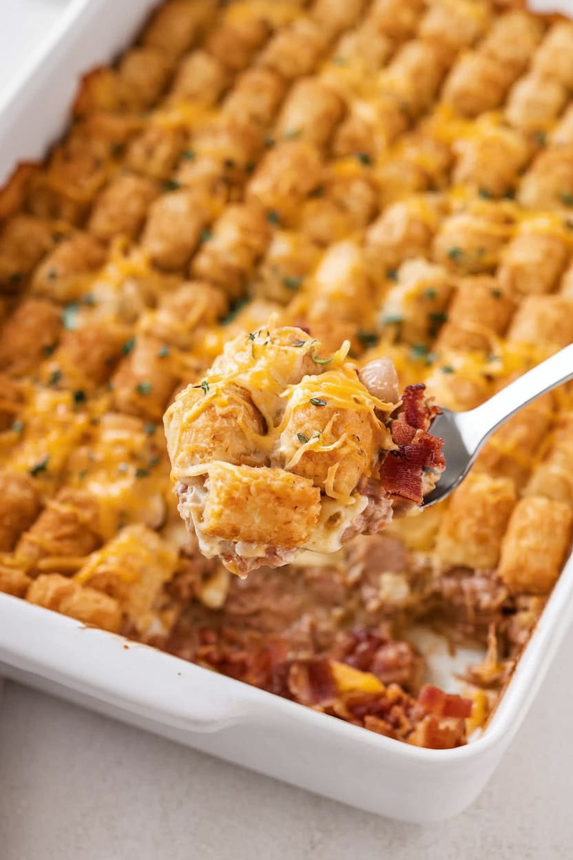 Cheeseburger Tater Tot Casserole