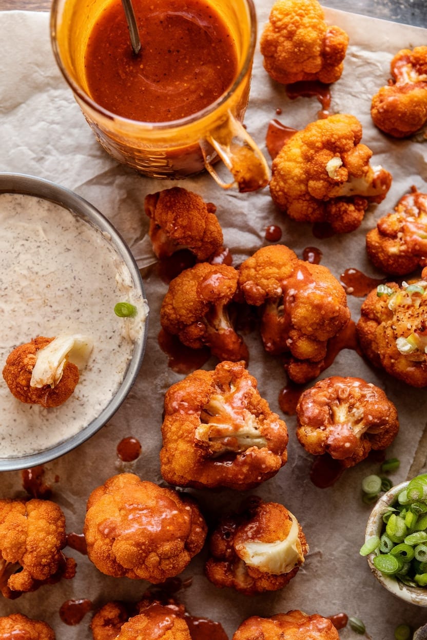 Buffalo Cauliflower Bites