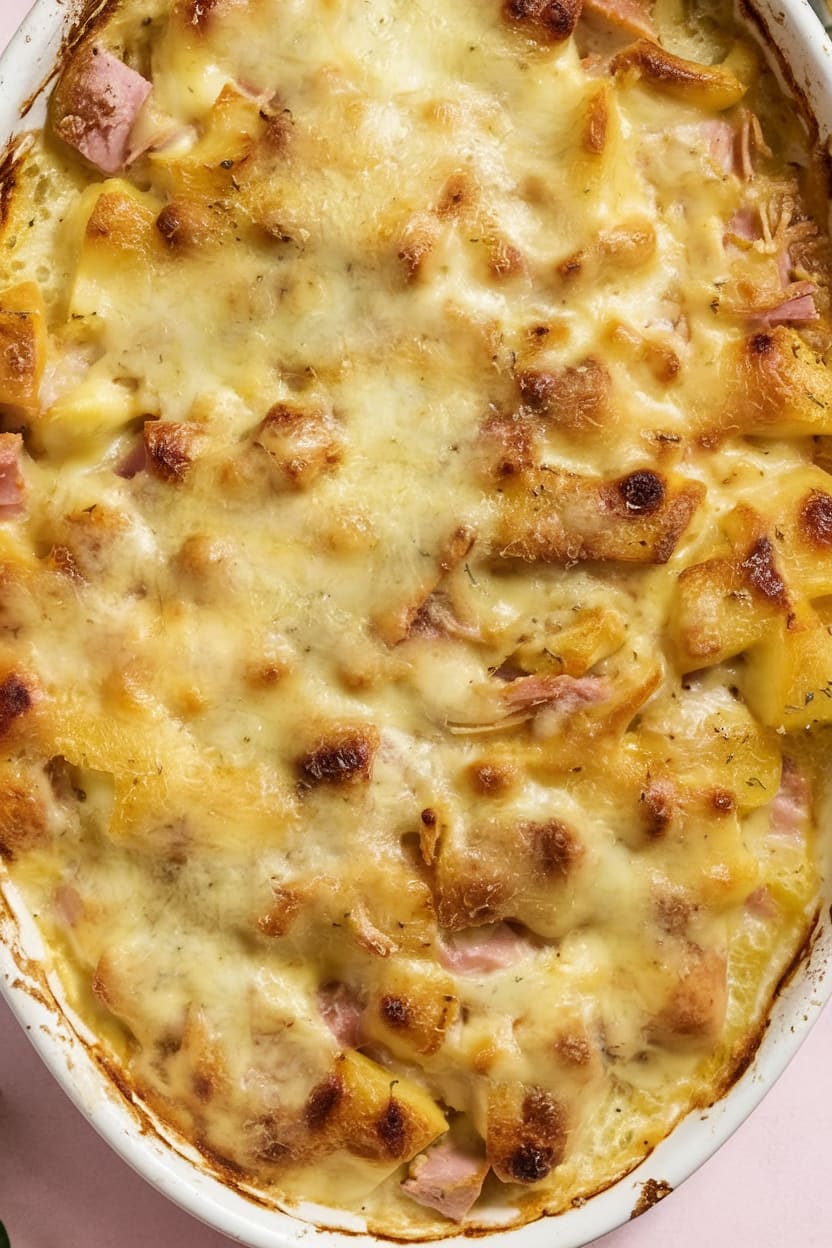 Cheesy Ham & Potato Casserole