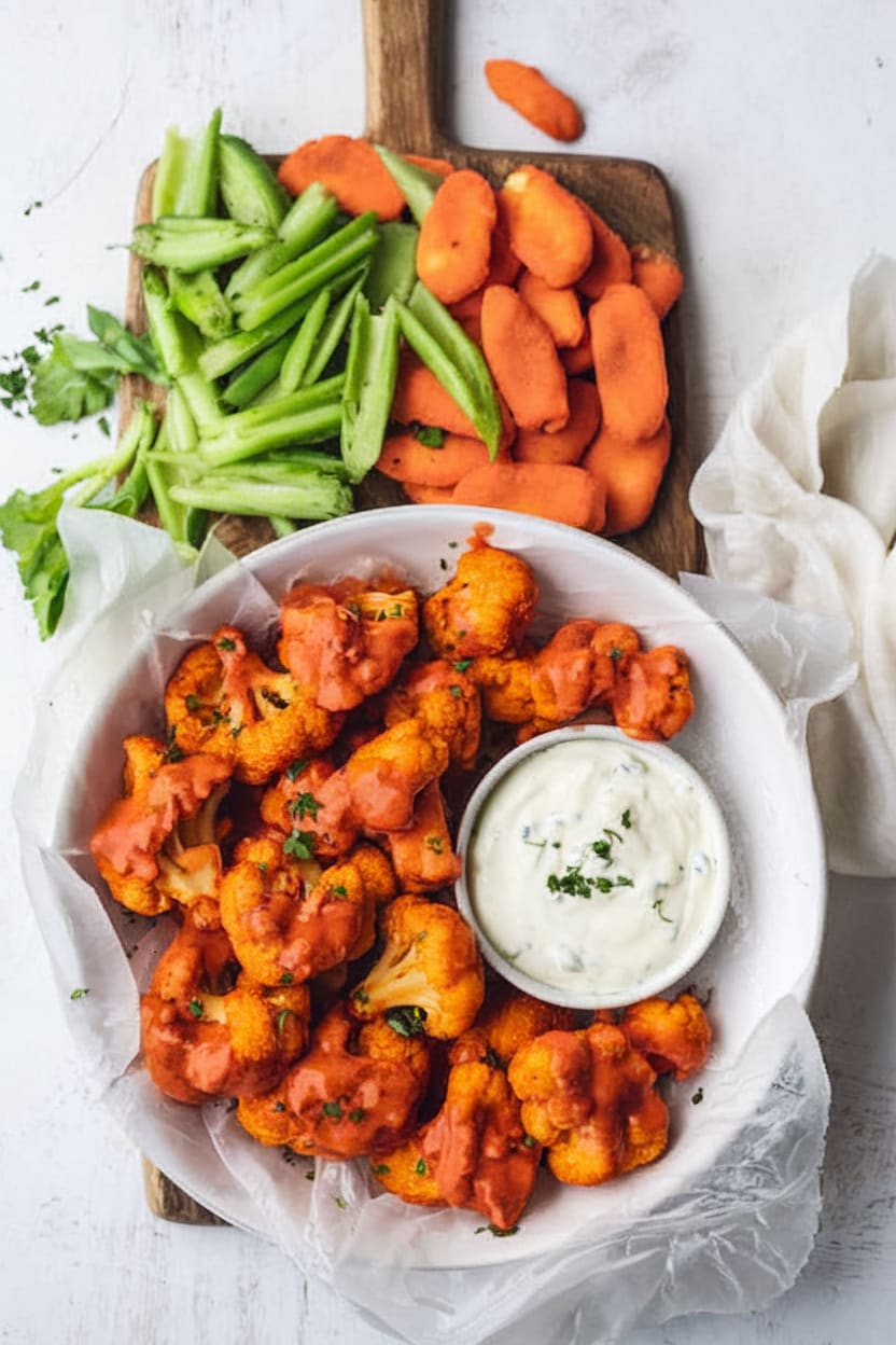 Buffalo Cauliflower Bites