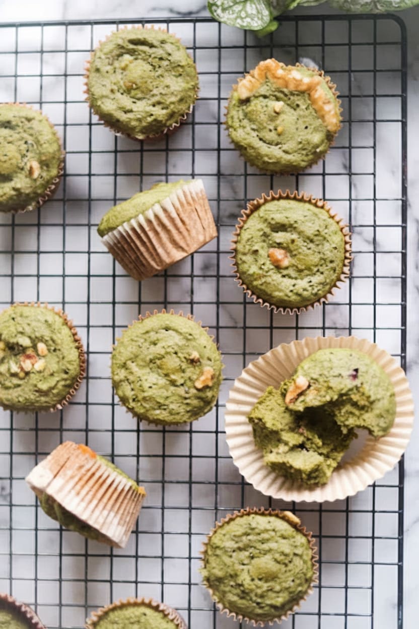 Oatmeal Green Smoothie Muffins