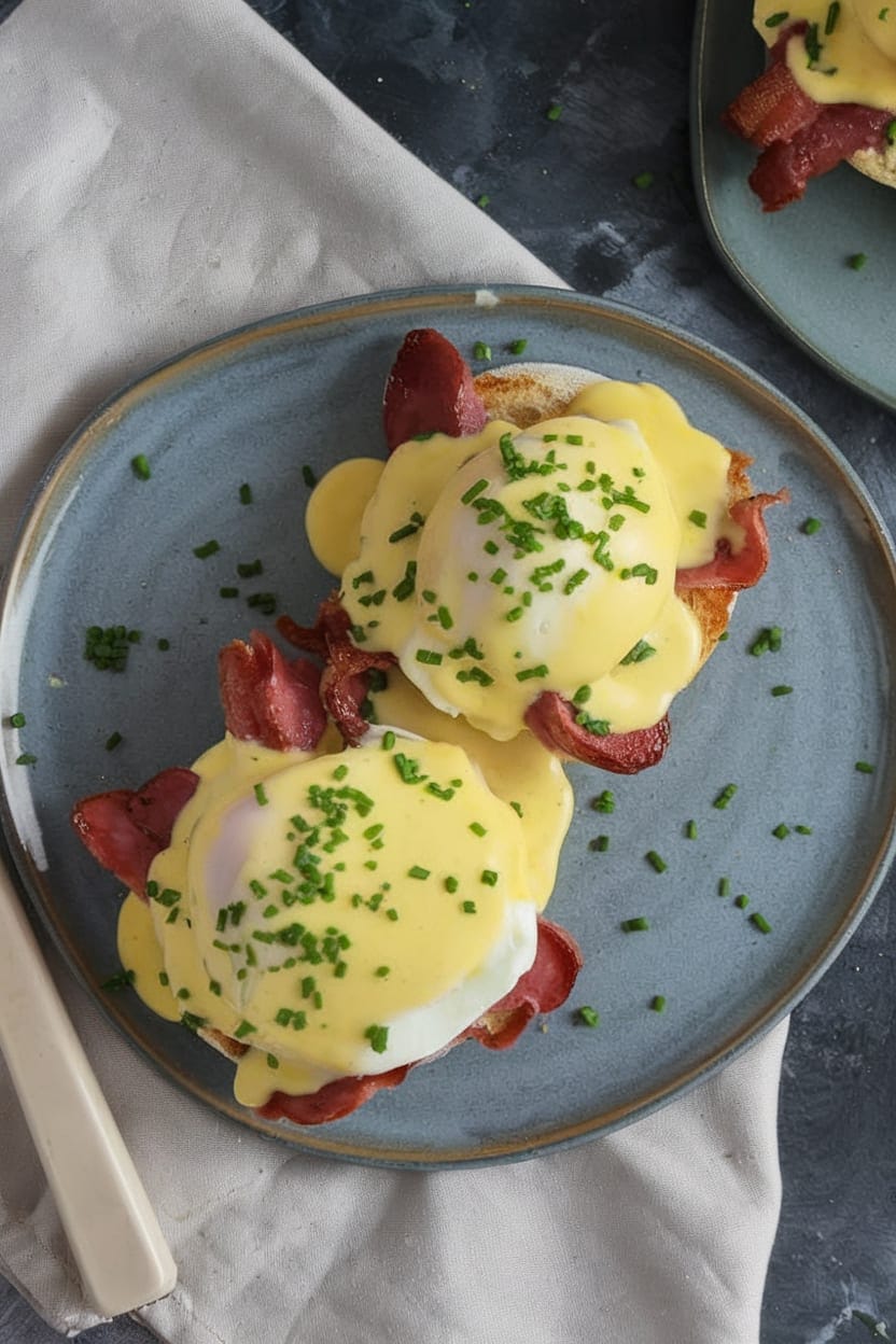 Eggs Benedict with Homemade Hollandaise Sauce