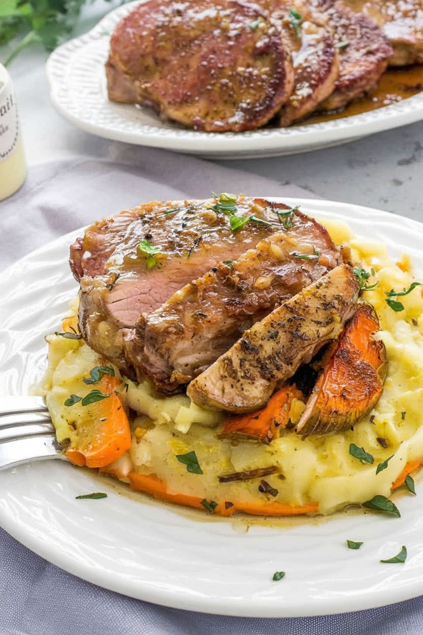 Apple Cider Glazed Pork Chops