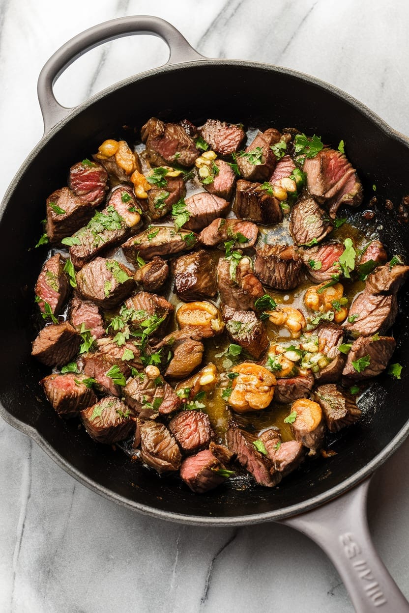 Garlic Butter Steak Bites