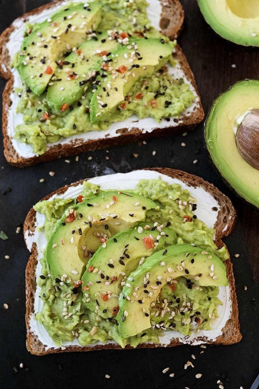 Avocado Toast with Everything Bagel Seasoning
