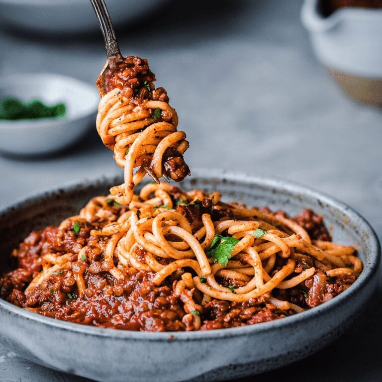 Lentil Pasta Bolognese Recipe