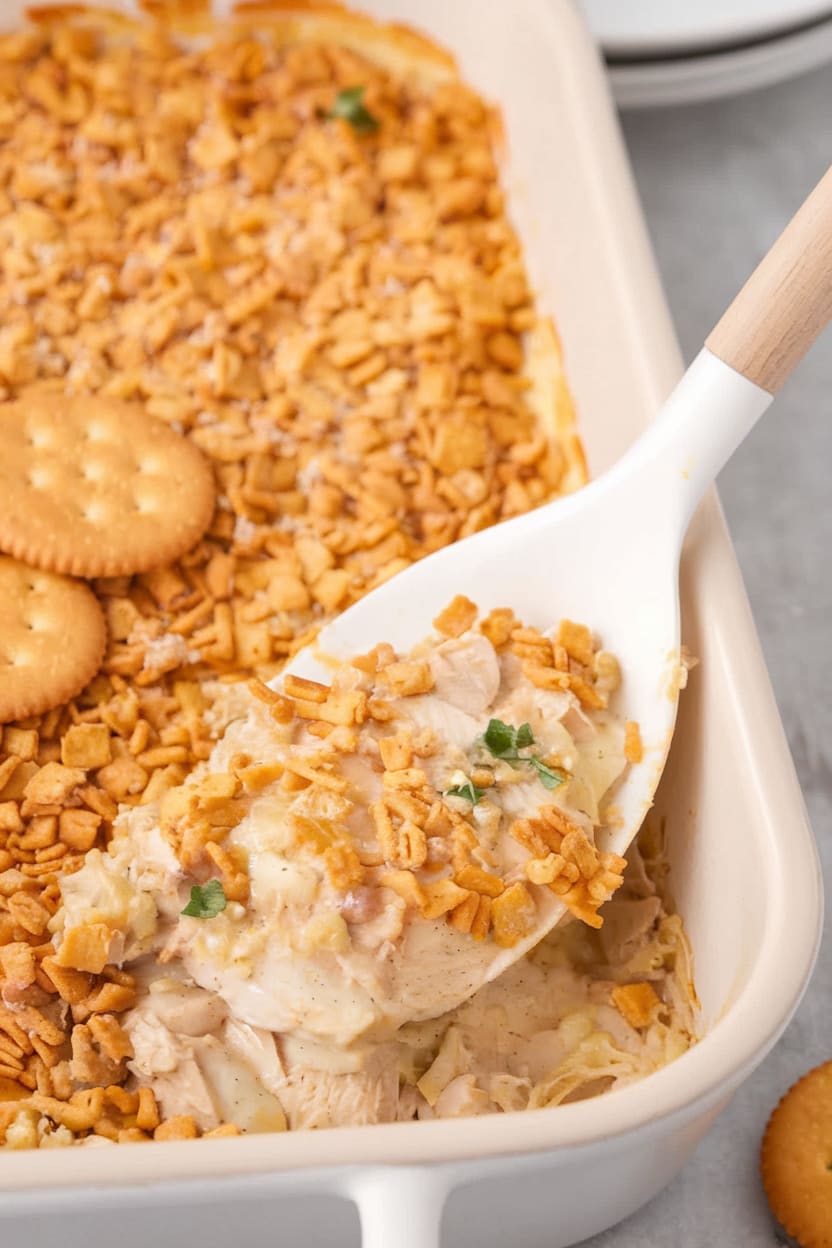 Ritz Cracker Chicken Casserole