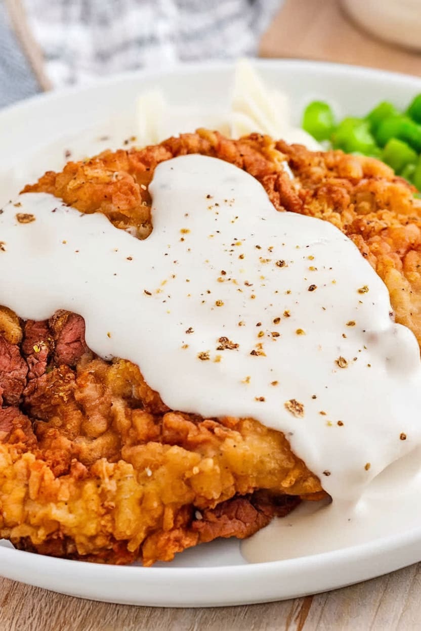 Chicken-Fried Steak With White Gravy