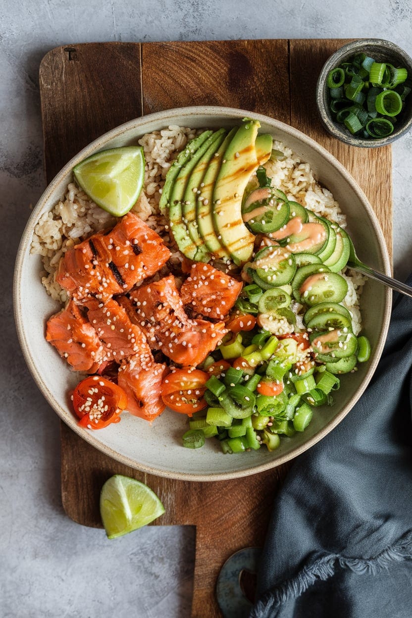 15-Minute Salmon Bowls