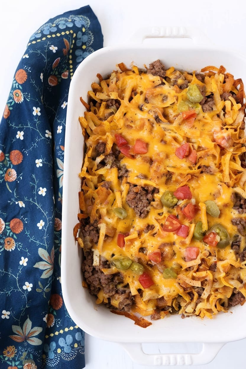 Taco Hashbrown Casserole