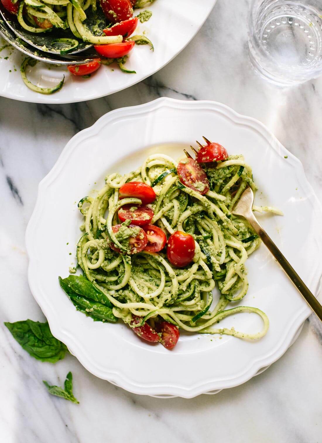Zucchini Noodles with Pesto Recipe