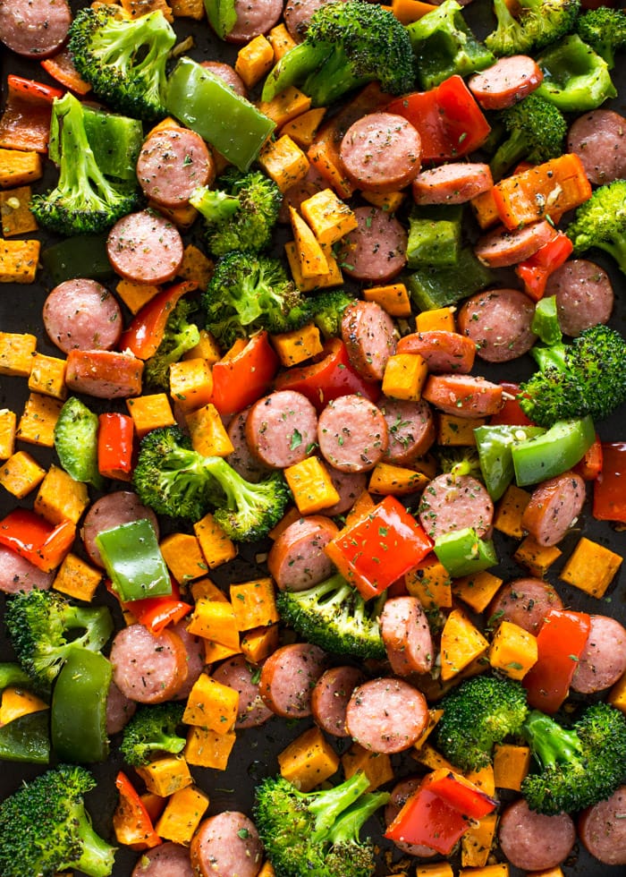 Sheet Pan Sausage and Veggies Recipe