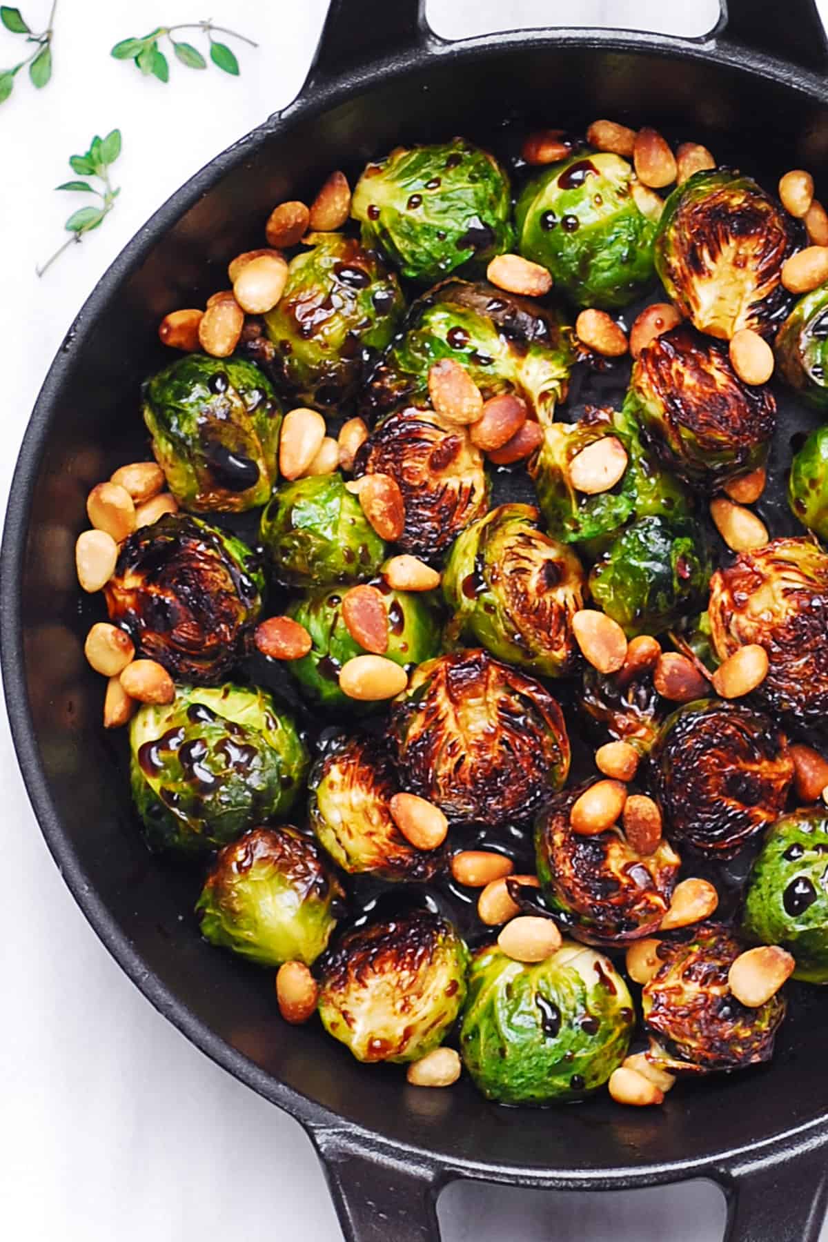 Sheet Pan Brussels Sprouts with Balsamic Glaze Recipe