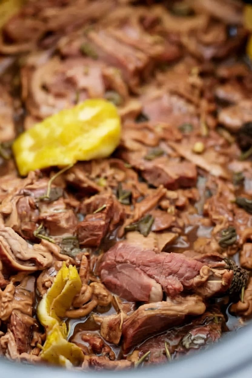 Slow Cooker Mississippi Pot Roast