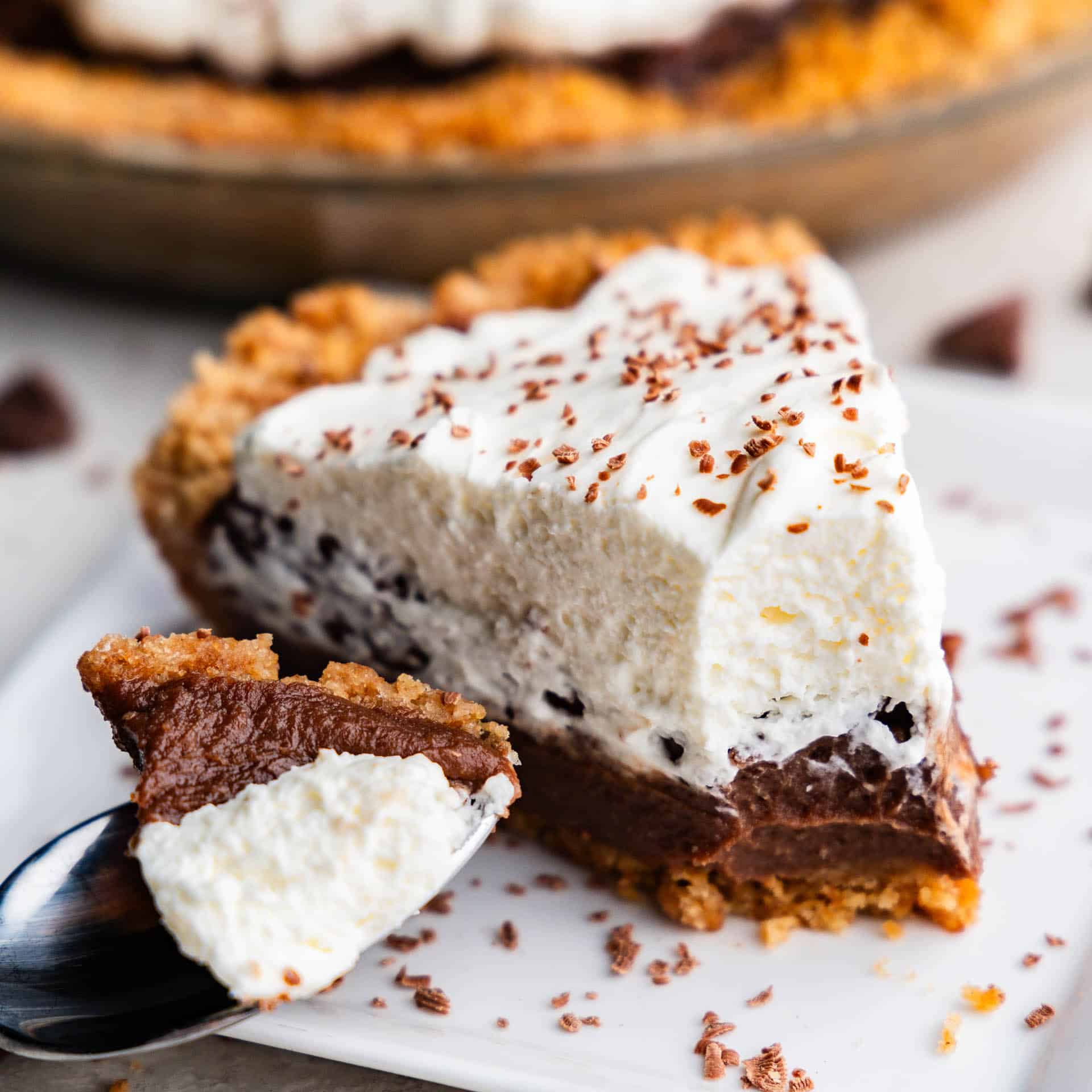 Chocolate Cream Chunk Pie Recipe