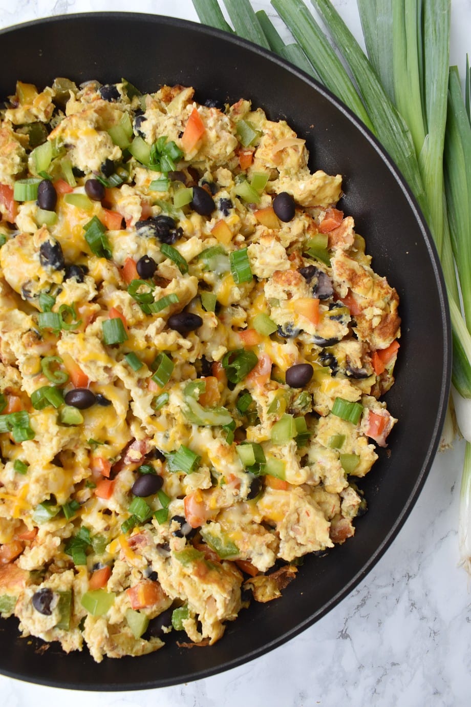 Scrambled Eggs with Black Beans and Salsa Recipe