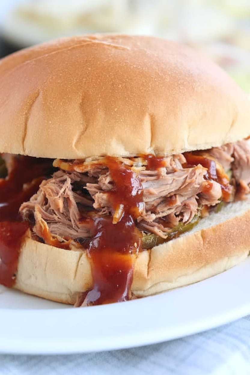Slow Cooker BBQ Pulled Pork Sandwiches