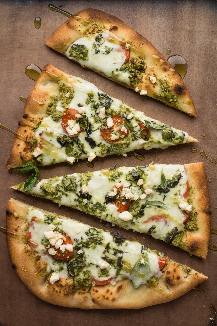 Pesto Flatbread Pizza