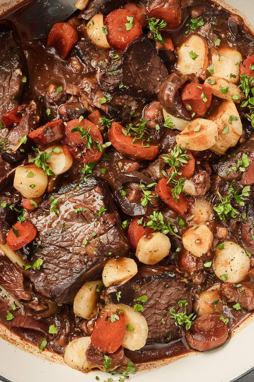 Classic French Beef Bourguignon