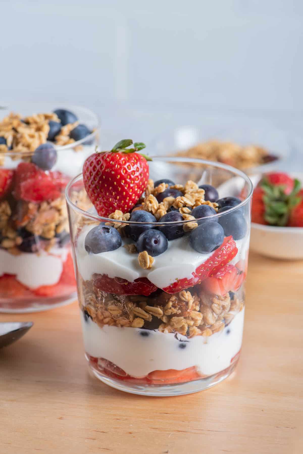 Yogurt Parfaits with Berries and Granola Recipe