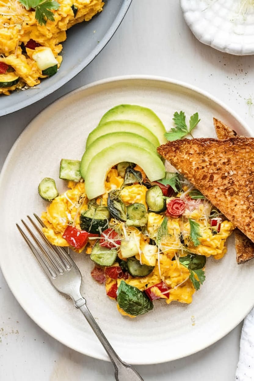 Veggie Scrambled Eggs
