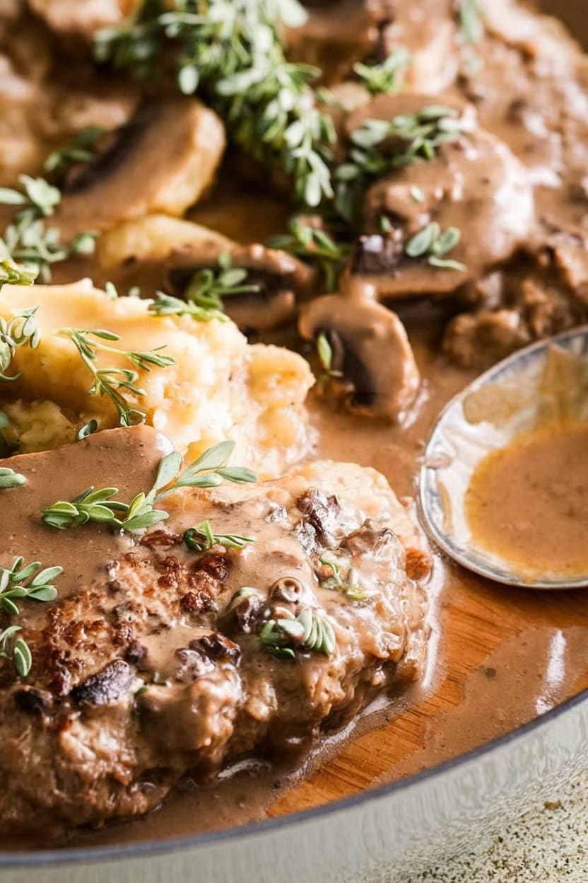 Salisbury Steak with Mushroom Gravy
