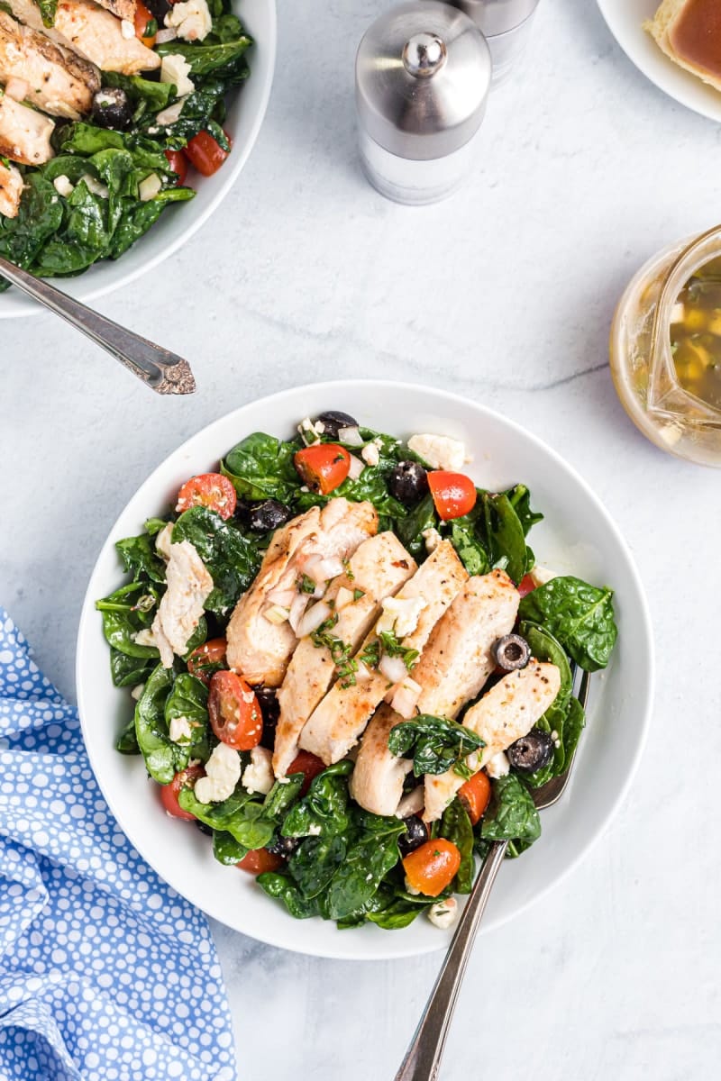 Spinach Salad with Grilled Chicken Recipe