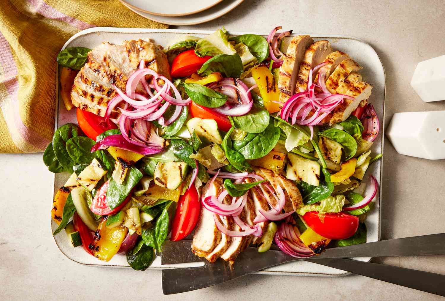 Breakfast Salad with Grilled Chicken Recipe