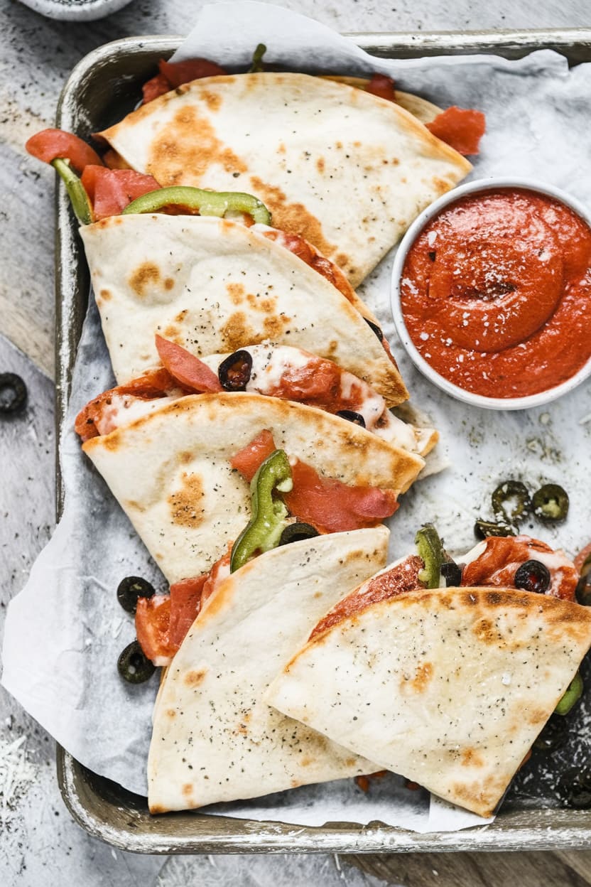 Pizza Quesadillas