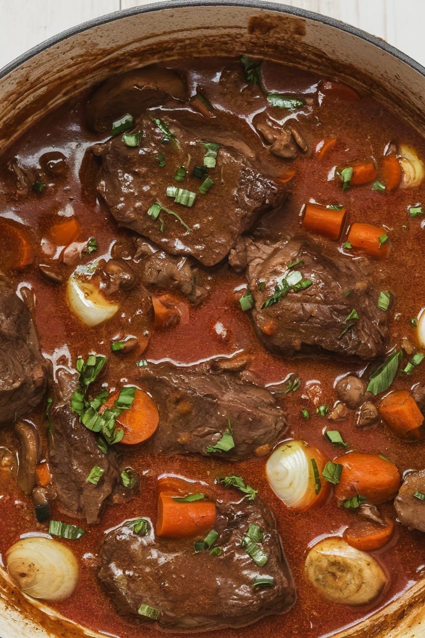 Classic French Beef Bourguignon