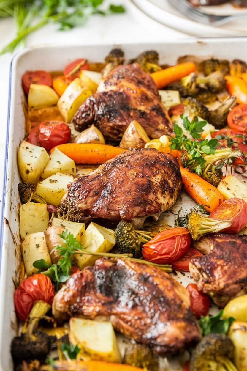 Sheet Pan Roast Chicken & Vegetables