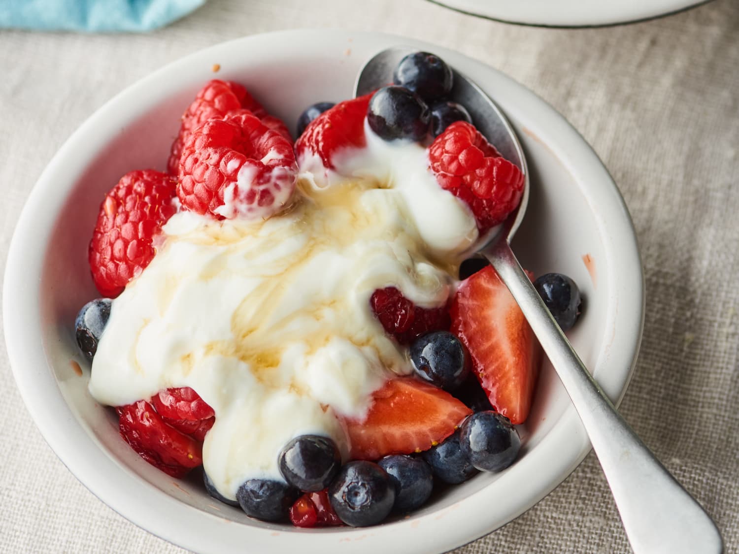 Greek Yogurt with Berries and Honey Recipe