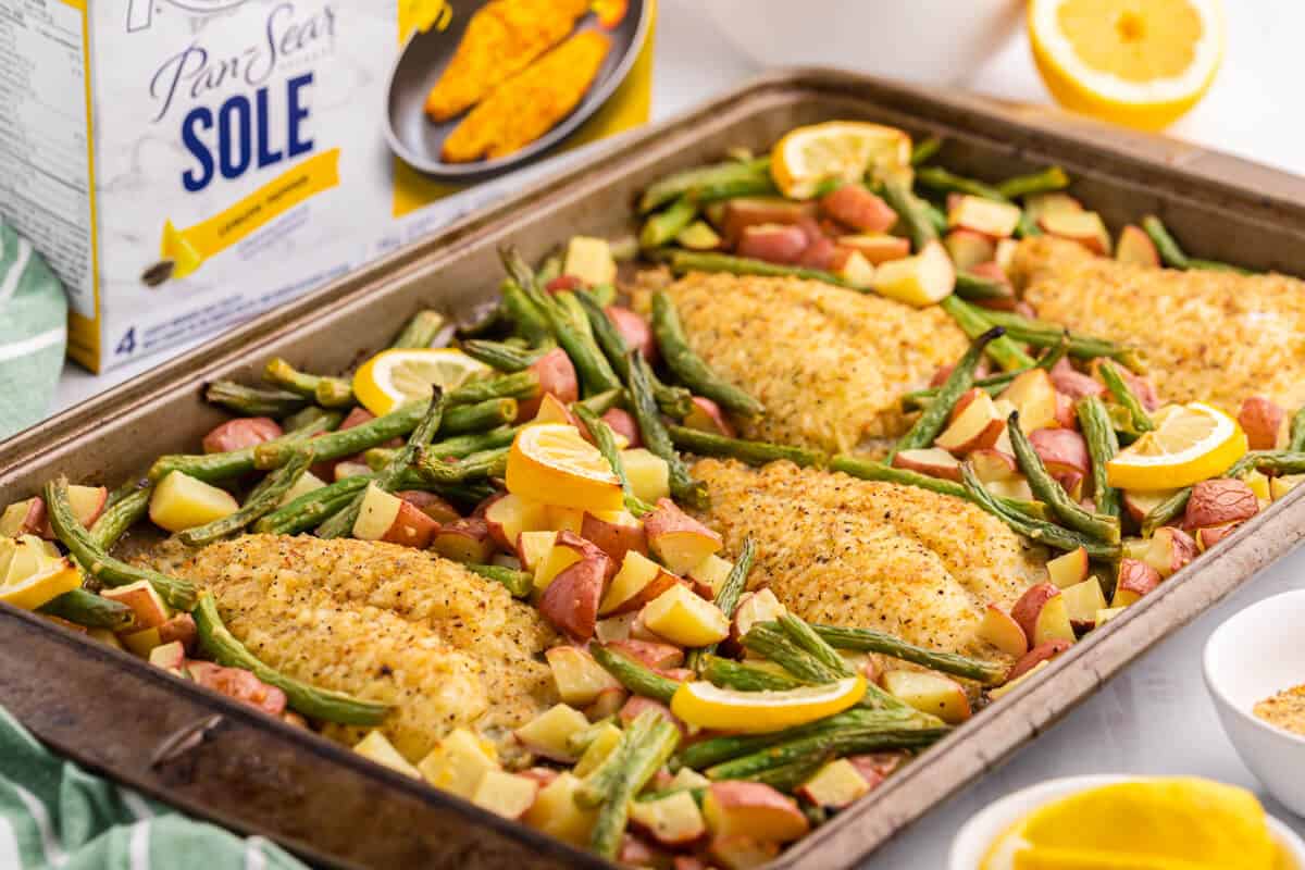 Sheet Pan Lemon Pepper Fish and Veggies Recipe