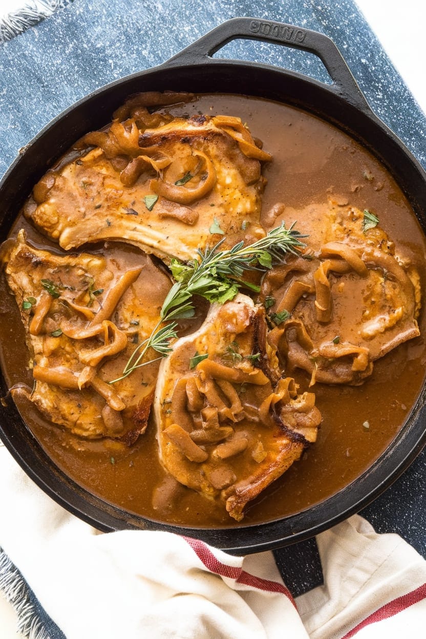 Smothered Pork Chops and Gravy