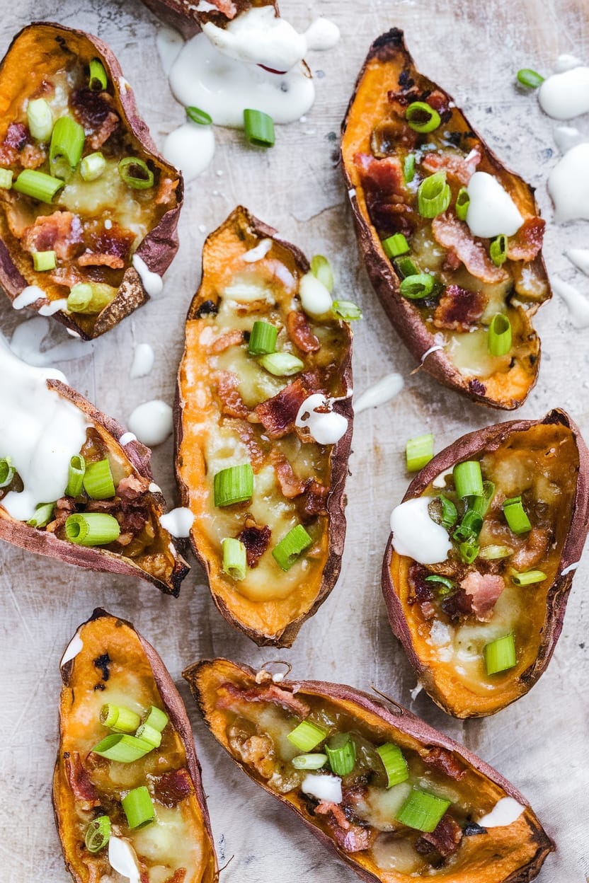 Loaded Sweet Potato Skins