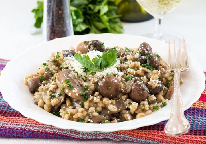 Mushroom and Barley Risotto Recipe