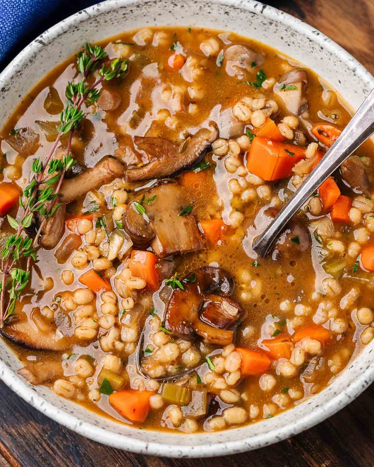 Mushroom and Barley Soup Recipe