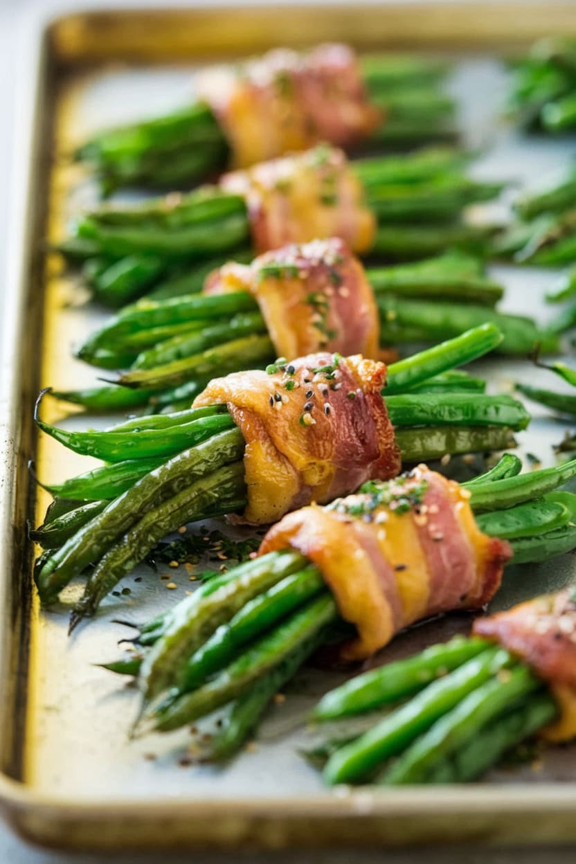 Bacon-Wrapped Green Bean Bundles