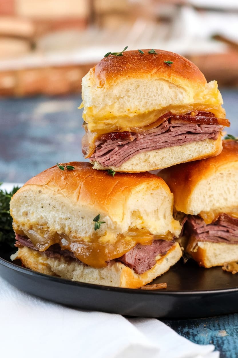 French Onion Beef Sliders