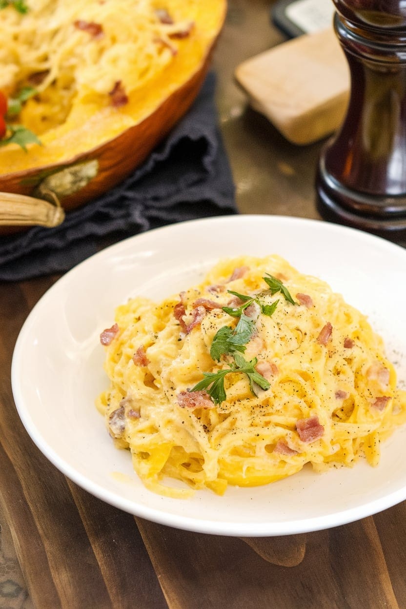 Spaghetti Squash Carbonara