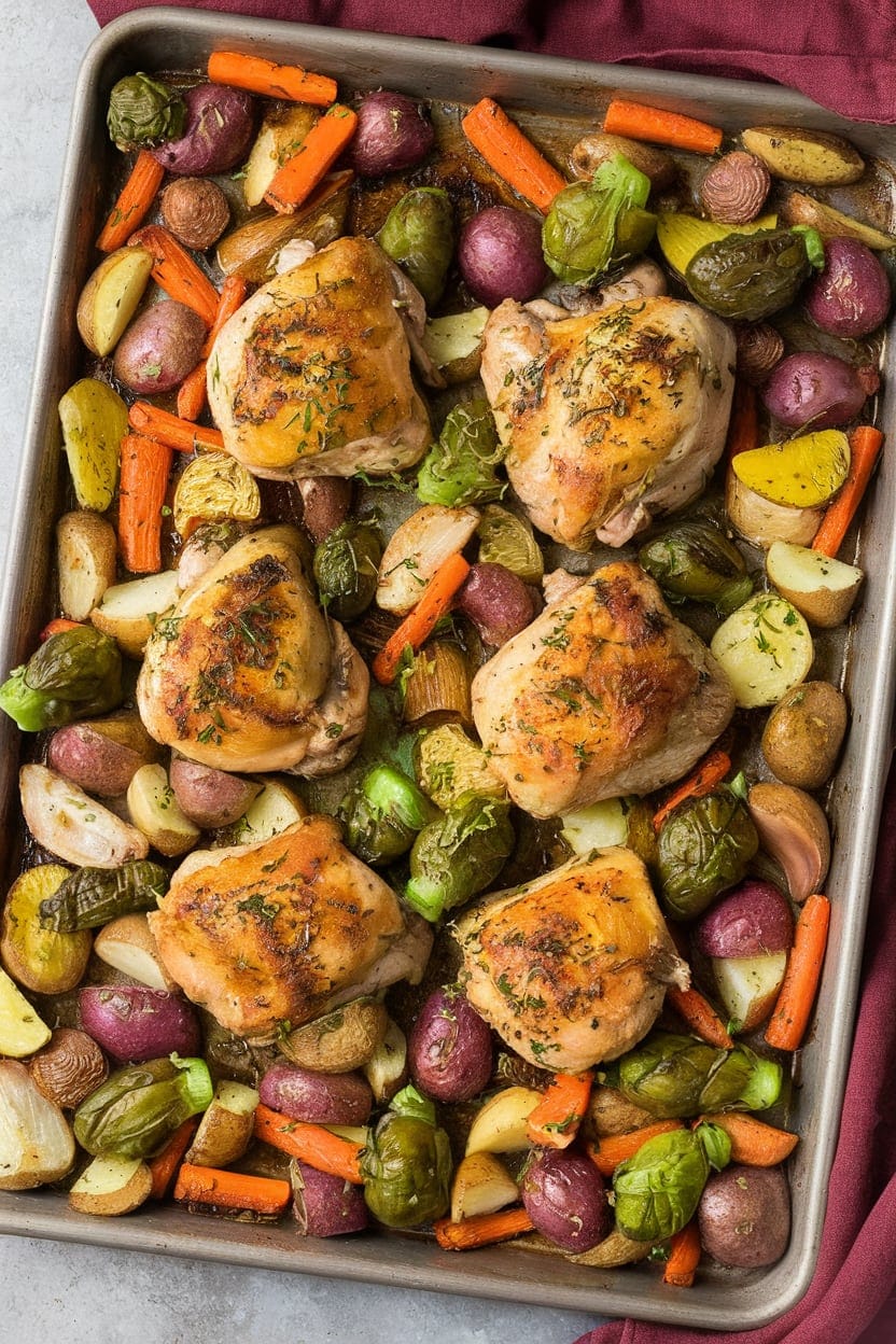 Sheet Pan Roast Chicken & Vegetables