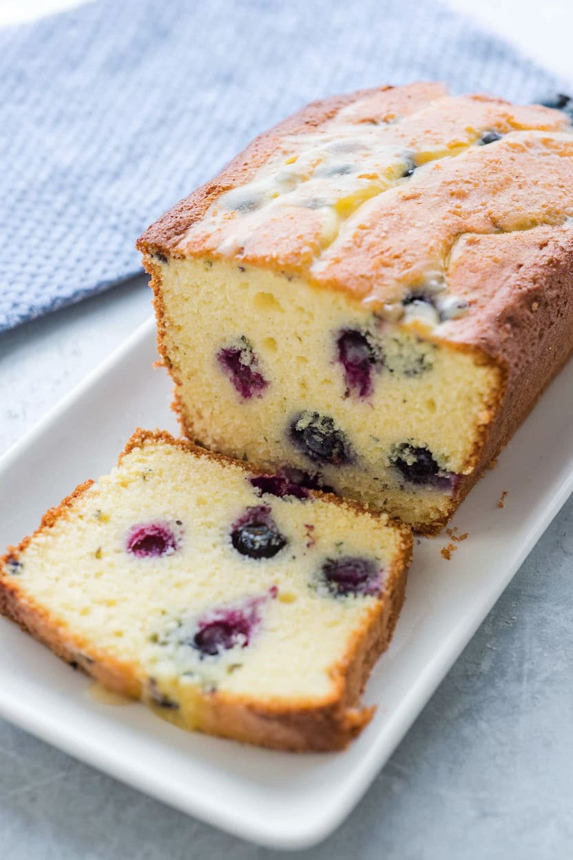 Lemon Blueberry Pound Cake